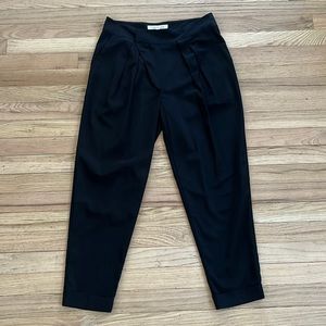 Robbi & Nikki Pleated Black Slouch Pants